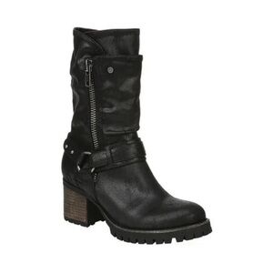Black Mid Calf Boots Carlos by Carlos Santana